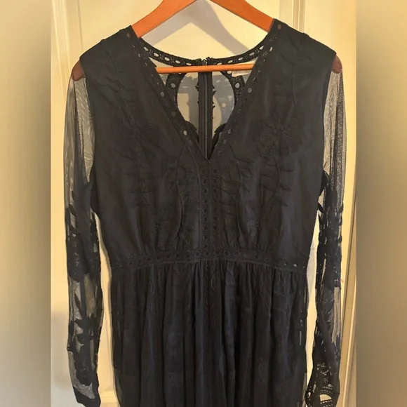 Altar’d State Black Lace Dress NWOT Size Large - Picture 4 of 10